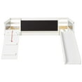 thumbnail image 4 of DONCO Twin Art Play Junior LOW LOFT, White Wash/Dark Grey, 4 of 8