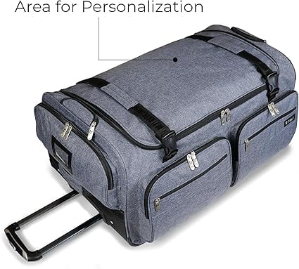 Mavii New Deluxe Dance Bag with Garment Rack - 28" Costume Rack Duffel with Accessory Pocket Panels, Lightweight Aluminum Garment Rack