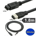 thumbnail image 4 of Firewire 800 to 400 IEEE 1394 Cable 6 Pin to 9Pin Adapter Cable for Printer Scanners and Hard Drive Connection, 4 of 13