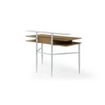 thumbnail image 6 of Layna Wooden Desk Natural/White 43.3L x 22.8W x 34.8H 1 Storage Drawer Side, 6 of 11