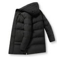 thumbnail image 4 of Wutalume Men's Large Size Loose Casual Long Quilted Down Jacket, Thickened Winter Windproof Warm Full Zip Hooded Outdoor Clothing, for Extreme Cold and Daily Commute,Black L, 4 of 6