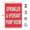 thumbnail image 2 of Sprinkler & Hydrant Pump Room Tin Sign Warning Metal Sign Vintage Sign Wall Decor for Home Farm Bar Coffee Shop Club Decoration 8x12 Inch, 2 of 7