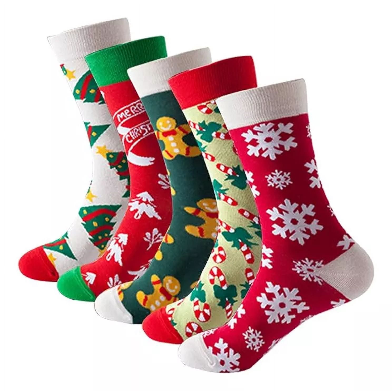 Calcetas Navideñas Aborregada Térmicas Afelpadas 5 Par | Walmart en línea