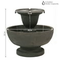 thumbnail image 4 of Sunnydaze Streaming Falls Modern Polyresin 2-Tier Outdoor Water Fountain, 4 of 16