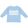 thumbnail image 3 of Inktastic Chicago Skyline Grunge Boys or Girls Long Sleeve Toddler T-Shirt, 3 of 5