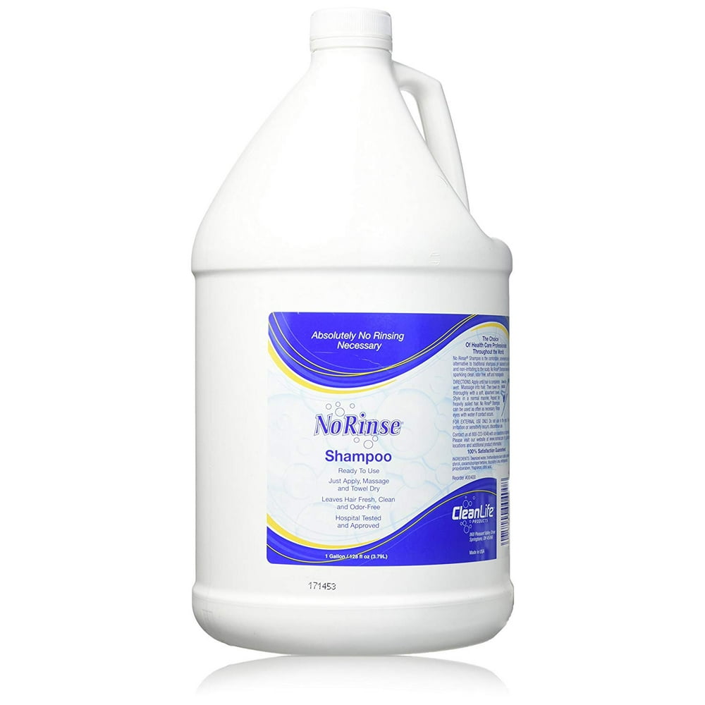 NoRinse Shampoo, 1 Gallon Leaves Hair Fresh, Clean and OdorFree
