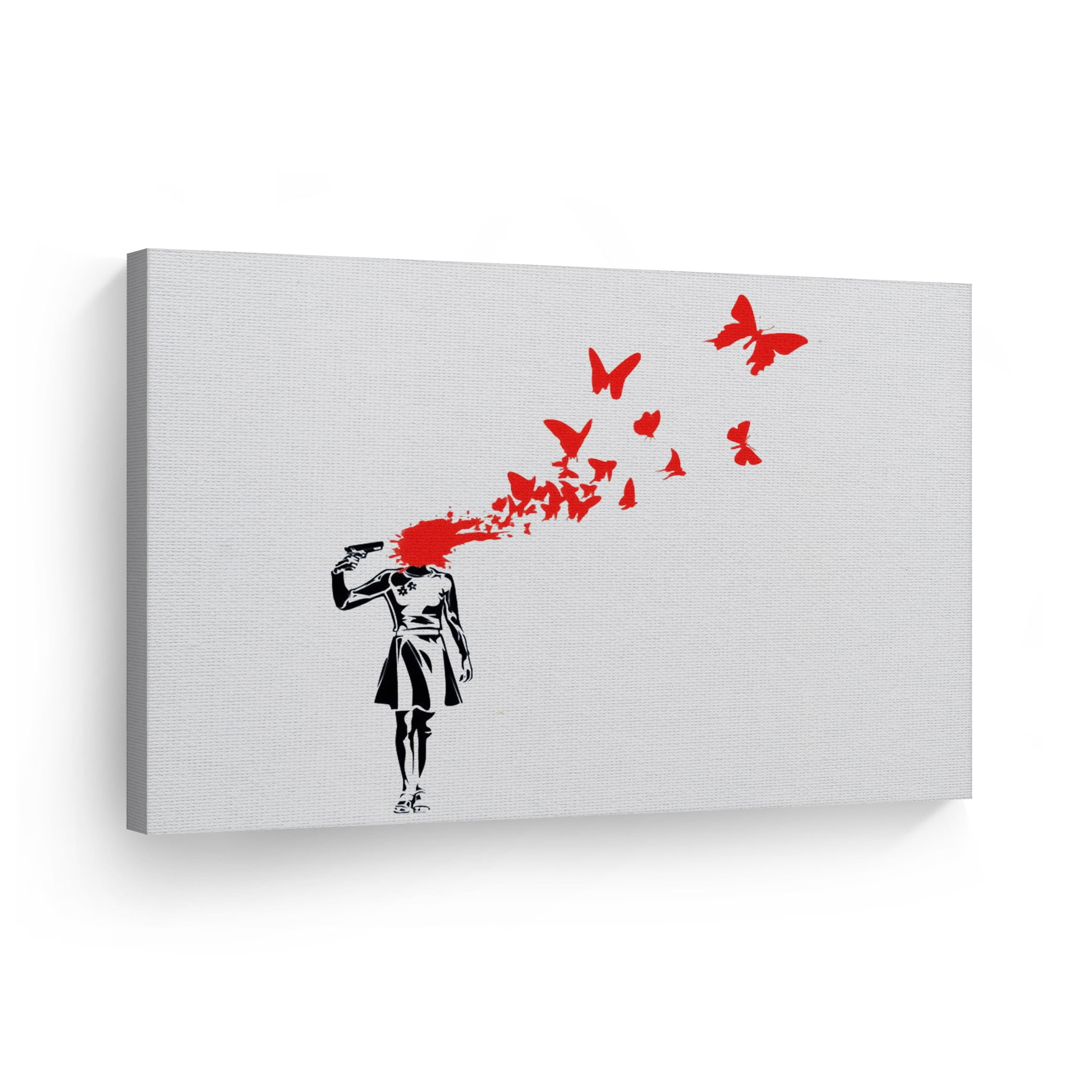 Smile Art Design Banksy Canvas Wall Art Print Butterfly Girl Suicide Red Black And White Street Art Painting Mural Graffiti Modern Artwork Living Room Bedroom Bathroom Decor Ready To Hang 8x12 Walmart Com Smile Art Design Banksy Canvas Wall Art Print Butterfly Girl Suicide Red Black And White Street Art Painting Mural Graffiti Modern Artwork Living Room Bedroom Bathroom Decor Ready To Hang 8x12 Walmart Com