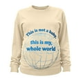 thumbnail image 3 of Hxshgdsn Maternity Clothes For Womens Long Sleeves Crew Neck Pregnancy Sweatshirts Graphic Printed Funny Tops Spring Beige Xl, 3 of 6