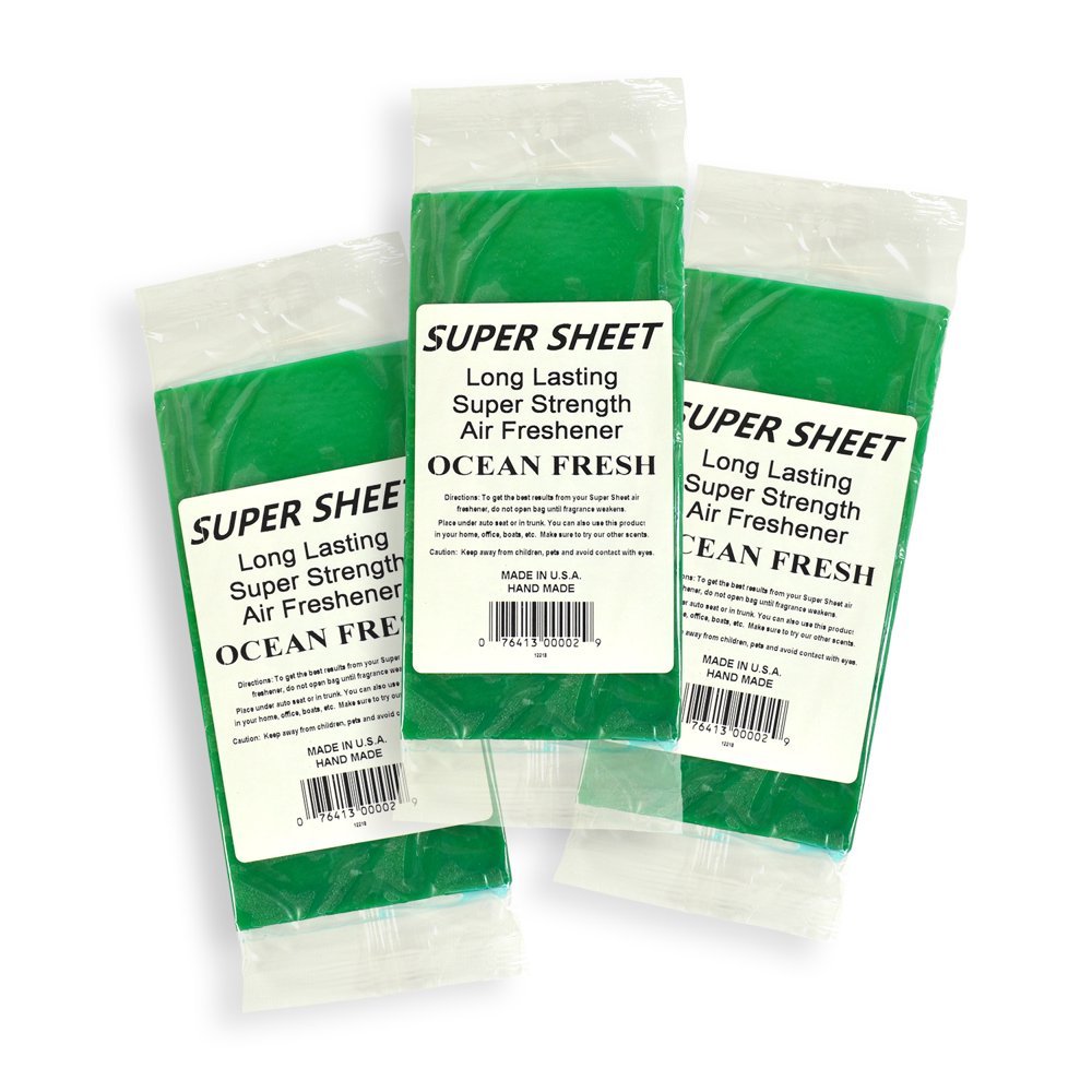 Jenray Super Sheet Small (7.5"x3.75") Under Seat Car Air Freshener, 3