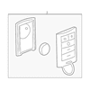 Genuine OE GM Keyless Entry Transmitter - 25943691 Fits select: 2008-2009 CADILLAC CTS HI FEATURE V6, 2010 CADILLAC CTS LUXURY COLLECTION