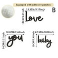 thumbnail image 2 of nvzhuang 3Pcs Mother's Day Decor Wooden Love You Mom Sign Wall Decorations for Home Holiday Party Supplies, 2 of 9