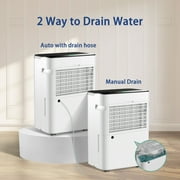 HUMSURE 70 Pints Dehumidifier for Basements with Drain Hose, Large Dehumidifier Covers up to 4500 Sq. Ft, Auto Defrost, 24H Timer, White