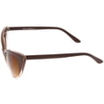 thumbnail image 4 of zeroUV Female Women's Retro Oversized High Point Cat Eye Sunglasses 55mm (Brown-Fade / Amber) - 55mm, 4 of 5