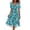 Cyan #25, variant on Summer Midi Dresses for Women 2026 Classy V Neck Wedding Guest Formal Cocktail Prom Dress XL