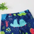 thumbnail image 7 of Gyratedream Toddler Boys 3 Pieces Swimsuit Set Dinosaur Bathing Suit Short Sleeve Rashguard with Hat UPF 50+, 7 of 7