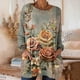 thumbnail image 1 of TaTaai Vintage Printed Long Sleeve Tees With Pockets for Women 2026 Casual Loose Fit Round Neck Blouse Retro Fashion Tops Soft Lightweight Comfort Gift, 1 of 7