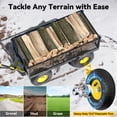 thumbnail image 6 of Firstness Heavy Duty Garden Cart, 1400 lbs Capacity Garden Wagon with Removable Sides, Black, 6 of 9