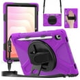 thumbnail image 1 of Funda para Samsung Galaxy Tab Tab S11 (11 pulgadas) 2025 SM-X730/SM-X736B, funda protectora a prueba de golpes para niños con soporte para lápices, correa de mano giratoria 360 y soporte, correa de, 1 of 9