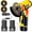 Yellow+(2 batteries), variant on 12V Cordless Mini Angle Grinder, Portable 3 Inch Power Grinding Cutting Tool for Metal Wood