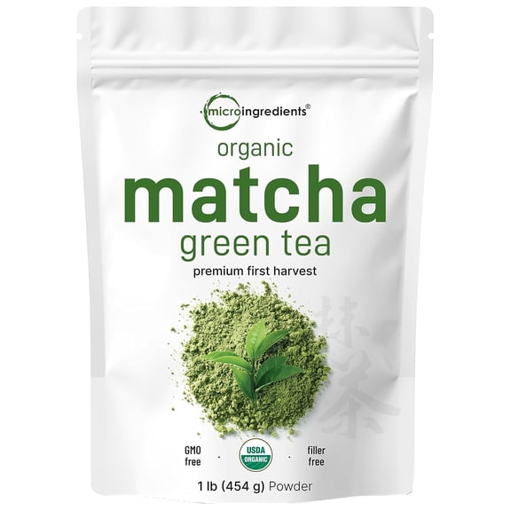 Micro Ingredients Organic Matcha Green Tea Powder, 1 lb | First Harvest, Culinary Grade from Japan