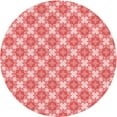 thumbnail image 1 of Ahgly Company Indoor Round Patterned Flamingo Pink Area Rugs, 4' Round, 1 of 6