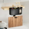 thumbnail image 3 of Matsuzay Portavasos de escritorio con abrazadera, incluye caja para guardar teléfono y portátil. Fácil de instalar, de metal, para oficina. Almacenamiento y organización del hogar blanco, 3 of 5