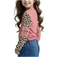 thumbnail image 7 of CLOISE Boys Long Sleeve Shirts Girls Toddler Crew Neck Tops Leopard Print Casual Fashion Fall Winter Clothes Pink 3-14T, 7 of 7