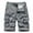 Gray, variant on Turilly Men's Shorts Summer Outdoors Casual Solid Color Button Multi-pocket Sport Shorts Pants