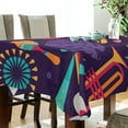 thumbnail image 3 of GZHJMY Mardi Gras Rectangle Tablecloth, Waterproof Stain Wrinkle Resistant Washable Polyester Table Cover for Picnic Dinner Holiday Kitchen Party Decor, 54 x 72 in Home Decor, 3 of 7
