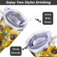 thumbnail image 5 of 40oz Tumbler with Handle and Straw Lid | Vacuum Insulated Leak Proof Tumbler | Stainless Steel Travel Mug Water Bottle Cup Keeps Cold & Hot, 5 of 7