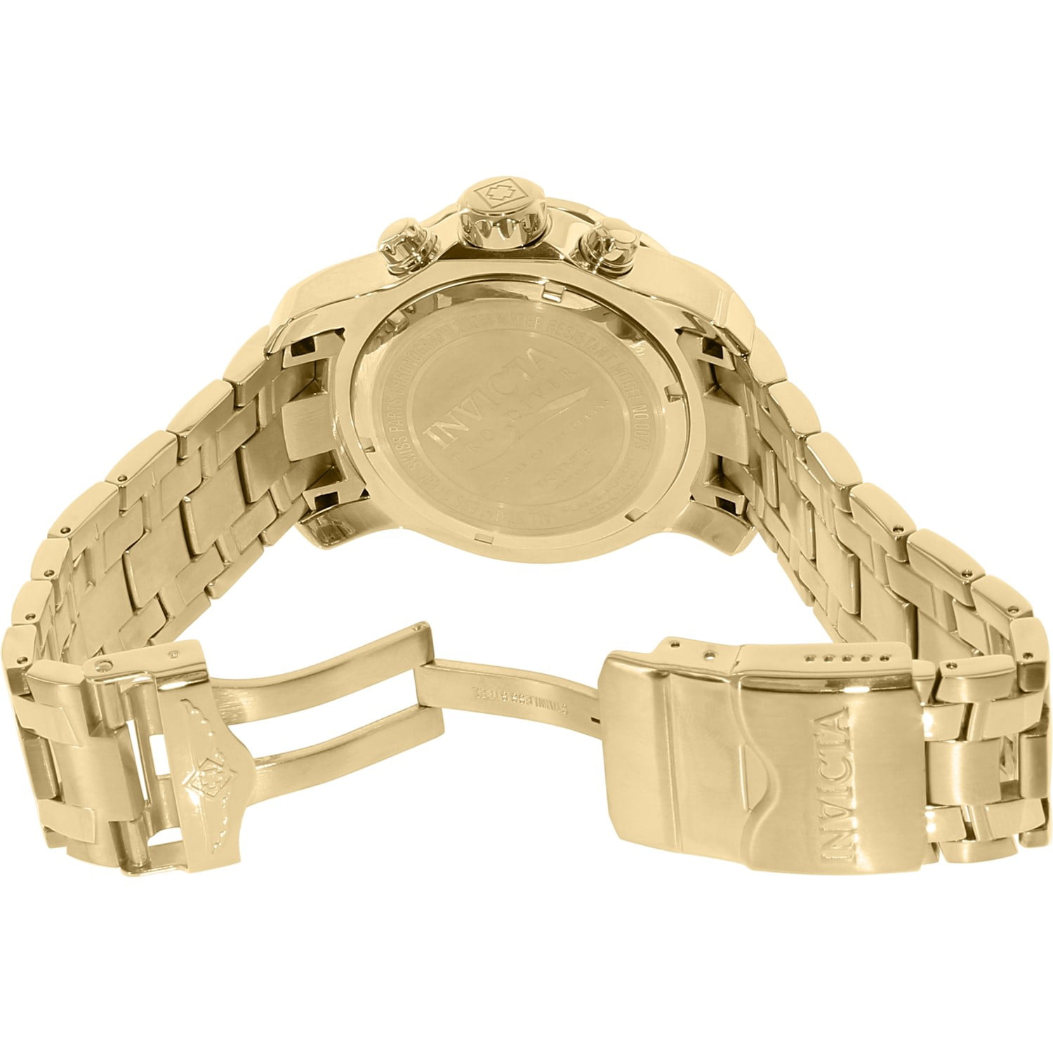 15081円 今季ブランド Invicta 小物 時計 Men's Watch Angel Quartz Blue and Gold Tone Dial Steel Bracelet 36726