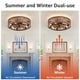 thumbnail image 5 of Ventilador de techo WWM Farmhouse de 20 pulgadas, montaje empotrado, 6 LED, control remoto, 5 of 8