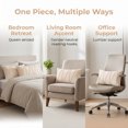thumbnail image 6 of REGALWOVEN Velvet Throw Pillow Covers Set of 2 for Sofa Living Room Decor Beige 18" x 18", 6 of 7