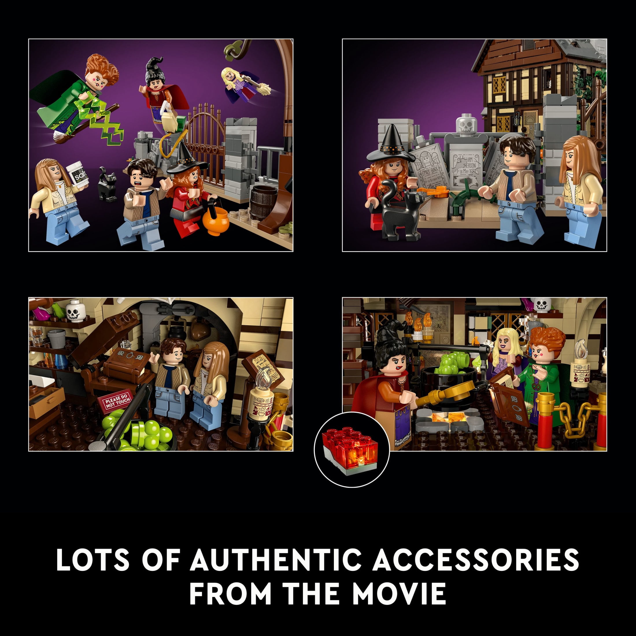 LEGO Ideas Disney Hocus Pocus The Sanderson Sister's Cottage - Building Set for Adults, Men & Women, Age 18+ - Unique Gift for Fans W/ Sister Minifigures - 21341