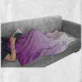 thumbnail image 6 of Ombre Soft Flannel Fleece Throw Blanket, Romantic Violet Flowers Inspired Contour Style Modern Digital Design Art Print, Cozy Plush for Indoor and Outdoor Use, 50" x 60", Violet Purple, by Ambesonne, 6 of 6