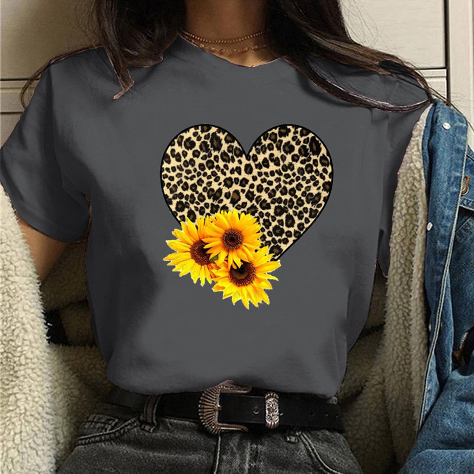 Short Sleeve Casual Loose Blouse 