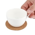 thumbnail image 1 of Posavasos De Madera Posavasos De Madera Marrón 100 Uds. Posavasos De Madera Para Bebidas Té Café Taza Mat Pad Vajilla De Madera Decoración Del Hogar, 1 of 8