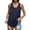 Dark Blue, variant on adviicd Women Tank Tops Women's Basic Solid Cami Spaghetti Double Layer Crop Tank Top Light Blue,XL