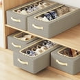 thumbnail image 5 of Glowvia 2-Pack Underbed Storage Organizers with Clear Window - Foldable, Stackable Breathable Fabric & Steel Frame, 5 of 7