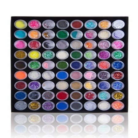 SHANY DIY 3D Nail Art Set - 72 Assorted Designs, Jewelries, Powder, Glitter - Nail Fanatic (Best 3d Nail Art)