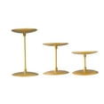 thumbnail image 5 of QSTDGVPW 3Pcs Pillar Candle Holder, Table Centerpiece Classic Desktop Ornament Candlestick Holder Candle Stand for Holiday Living Room Gold Tray, 5 of 8