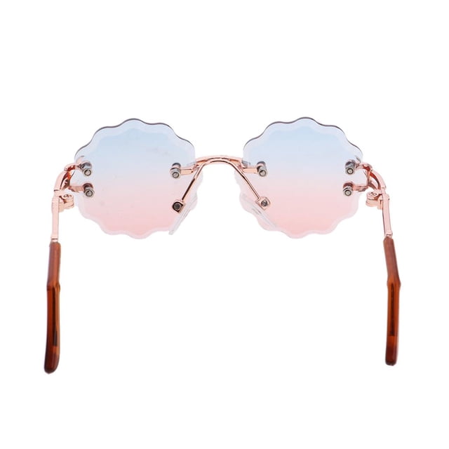 Modelo de Sol Sunnimix Adornos para Muñeca Chica Escala 1/6 Azul rosado Gafas de sol
