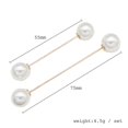 thumbnail image 1 of 1 juego de 6 piezas de clip para suéter, conjunto de broche de perla de doble cabeza, cadena de garra de pasador grande antiligero de Amazon transfronterizo XianweiShao 8390611715229, 1 of 1