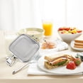 thumbnail image 5 of MMJ Sandwich Press Non Stick Stove Top Double Sided Grill Panini Maker Griddle Heat Resistant 10.04x5.71in, 5 of 9