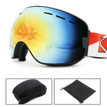 Ski Snowboard Goggles Anti-fog UV Protect Men Women Glasses Windproof Skiing
