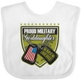 thumbnail image 3 of Inktastic Proud Military Goddaughter Girls Baby Bib, 3 of 4