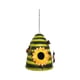 thumbnail image 4 of Casita de pájaros de hierro para decoración de jardín exterior | Refugio de invierno para pájaros con cuerda colgante | Diseño rústico de panal y base de ventilación fácil de limpiar, 4 of 8