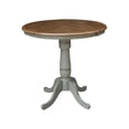 thumbnail image 3 of 36" Round Extension Dining Table With 4 San Remo Counter Height Stools - Set of 5 Pieces, 3 of 5
