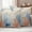 Orange Blue, variant on Orange Navy Blue Coral Outdoor Waterproof Pillow Covers, Summer Beach Coastal Ocean Decorative Square Throw Pillowcase Sofa Cushion Sham for Patio/Couch/Chair, 16"x16" 2 Pack