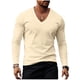 thumbnail image 5 of Ceisia Men's Slim-Fit Long-Sleeve V-Neck T-Shirt Multi-Solid for Summer Casual Gift, 5 of 6